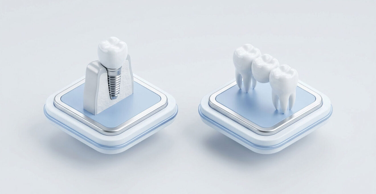 Implant dentaire vs bridge